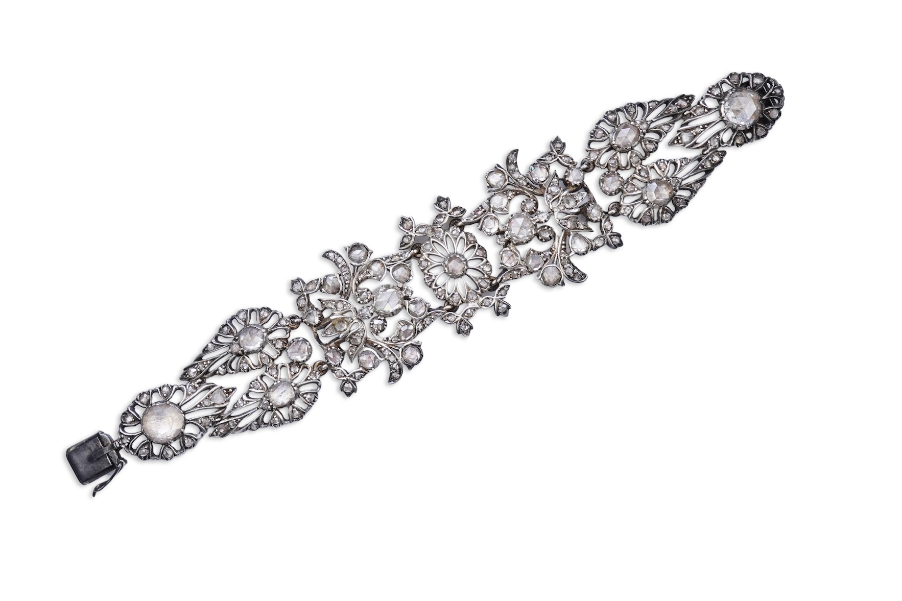 A diamond bracelet, possibly Spain or Portugal, 19th century